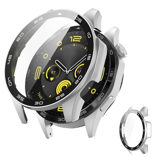 【対応機種】HUAWEI WATCH GT 4 (46mm)用保護ケース。ご購入前に、機種の型番を必ずご確認ください。 【優れた材質】PC+強化ガラス素材を採用。指紋や汗がつきにくく、肌触りが良い仕上がり。時計本体にぴったりフィットし、装着後もデザインや質感を損ないません。 【充電便利】ケースを装着したままで充電可能。取り外す必要はありません。画面の確認や各種操作、接続もスムーズ!取り付け・取り外しも簡単で、ボタン操作や充電部分への接続もストレスなく使用できます。 【装着が簡単】保護フィルムと保護カバーが一体化した革新的デザイン。取り付け工具は不要で、本体に上から嵌めるだけで簡単に装着できます。※運動後は水分をよく拭き取ることをおすすめします。 【全面保護】HUAWEI WATCH GT4ケースの保護ガラスは硬度9Hの強化ガラスを採用。外部からの衝撃を吸収し、時計をしっかりガード!耐傷性・耐衝撃性に優れ、日常的な落下程度であれば本体に傷がつくことはほとんどありません。