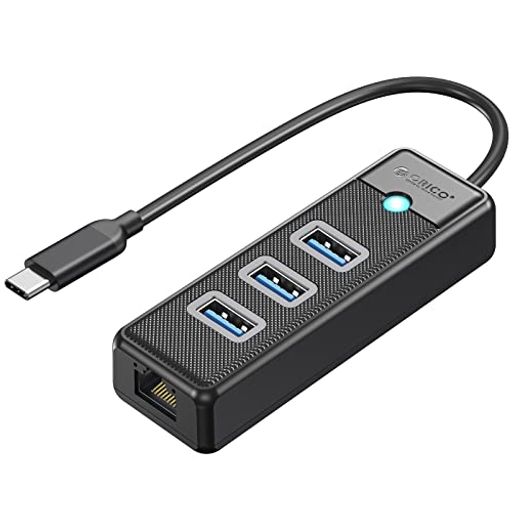 ORICO USB C nu 3.0 LLANA_v^[ ^CvC3~USB3.0 A|[g+ MKrbgC[Tlbg RJ45 1000MBPSʐM 5GBPSf[^] OTG@\Ή hCosv RpNg MAC