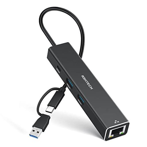 【USB ハブLAN変換アダプター+2 IN 1 ケーブル 付き】USB 3.2 GEN2 TYPE C ポートX1 USB 3.2 GEN2 TYPEA ポートX2 、RJ45 LANイーサネットポート×1、計4ポートを搭載。ラグフリー1000MBPS イーサネットおよび10GBPSデータ転送を確保し、オフィスの効率を向上させます。2IN1ケーブル(USB C/USB A)で、各種(USB C/THUNDERBOLT3/USB A)機器の接続が可能です。TYPE CポートはOTG機能に対応します。 【1000MBPSの高信頼性ネットワーク】USB ハブ 3.2 からイーサネットアダプタは、1000Mイーサネットポートでインターネットへの即時安定アクセスを提供し、100MBPS/10MBPS RJ45 LANとの下位互換性があり、ネットワークポートがないデバイスに最適です。 【10GBPS超高速データ転送/高い安定性】USB 3.2 GEN2ポート搭載のUSB CとUSB Aイーサネットハブは、最大10GBPSのデータ転送が可能で、USB 2.0の20倍速、USB 3.0の2倍速になります。