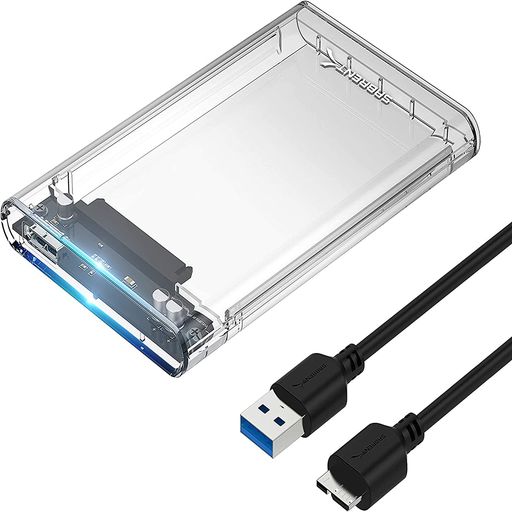 SABRENT 2.5インチ SSD外付けケース/ SATA SSD/ HDD (SSD 1TB、SSD 2TB、SSD 500GB、SSD 4TB) 最大16TB/ USB 3.2 SUPERSPEED/ 工具不要/ SATA III対応/