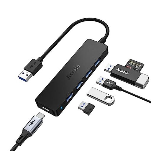 ACEELE USB ϥ 5ݡ USB 3.0 ϥ TYPE-C ѥݡդPS4б 20CM  ѥ5GBPS®ǡž USB HUB ̳USB/ܡ/ޥʤɻѲǽ MACBOOK/SURFACE