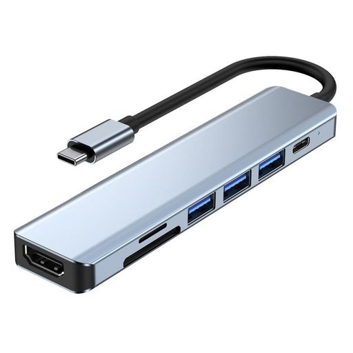 SUNEAST USB TYPE-C nu 7IN1 MULTI HUB f[^] USB-A |[g USB3.0 2.0 ő5GBPS USB PD Ή HDMI|[g 4K ULTRA HD SWITCHΉ 30HZ SD