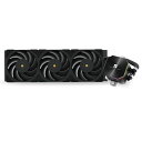 THERMALRIGHTFROZENEDGE360BLACKAIOウォータークーラー、液体CPUクーラー、3x120MMPWMファン水冷システム、2150RPM高速ファン、AMD/AM4/AM5&INTELLGA1700/