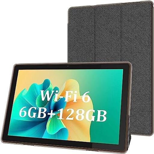 2023新登場タブレットPC 10インチ タブレット フラットカバー付き 2.4G 5G-WIFI WIFI6 TABLET ANDROID 11.0システム 1.8GHZ 4コアCPU IPSディスプレイ RAM6GB/ROM128GB SSD