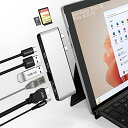 SURFACE PRO 9 USB ハブ USB-C THUNERBOLT 4 (8K@30HZ ディスプレイ+40Gデータ+100W充電)、4K@30HZ HDMI 、100M LANポート、2XUSB3.0(2)