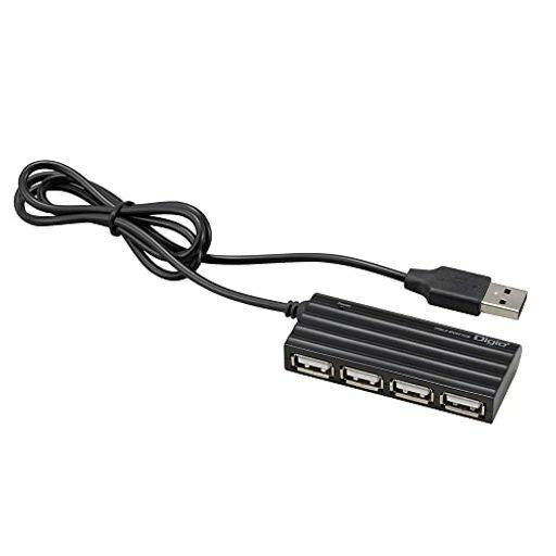 スタンダードUSB2.0ハブ 80CMロングケーブル