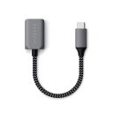 SATECHIUSBC変換アダプタUSB-CTOUSB-A3.0(メス)アダプタケーブル15CM(MACBOOKPROIPADPROなど対応)(2)