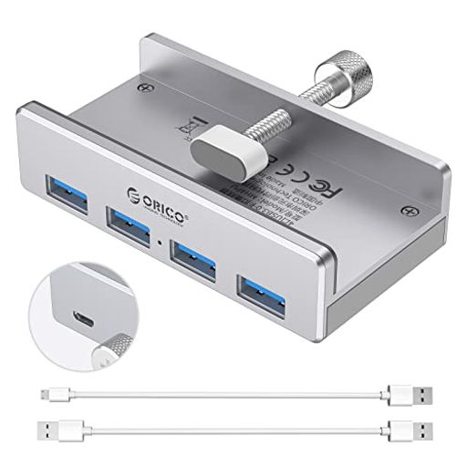ORICO USB3.0 nu 4|[g 5GBPS Nbv USBnu oXp[ A~HUB p\R̉ɌŒł 2{USBP[ut y Vo[ MH4PU-P-2