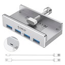 ORICO USB3.0 nu 4|[g 5GBPS Nbv USBnu oXp[ A~HUB p\R̉ɌŒł 2{USBP[ut y Vo[ MH4PU-P-2