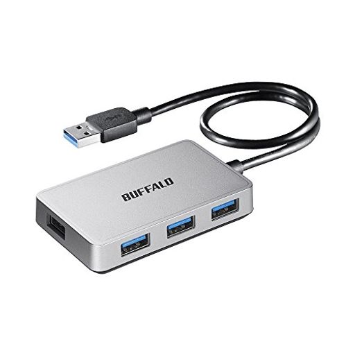 BUFFALO PS4Ή USB3.0 oXp[ 4|[gnu Vo[ ݌v }Olbgt BSH4U305U3SV yWINDOWS/MAC/PS3Ήz