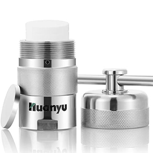 HUANYU 50ML 高圧反応器 小型オートクレーブ 220°C 6MPA 304ステンレス PTFE内殻 反応容器 水熱合成消化缶 強酸/有機溶剤/不溶性物質など反応用 (50ML)