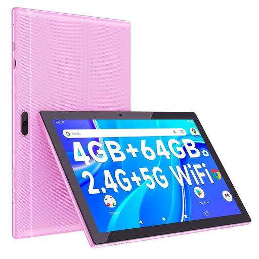 ANDROID 12 CUPEISI ^ubg TABLET 10.1C` 10.1 INCH MTK CPU 2.0GHZ RAM2GB+2GB/ROM64GB 2.4G+5GWI-FIf 1280*800 HD XN[ (PINK)