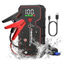 FNNEMGEジャンプスターター電流4000A大容量21800mAh12Vエンジンスターター(8.0Lガソリンエンジン車6.5Lディーゼル車)搭載USB充電出力ポート、LEDランプ、高品位大画面付き、PSE認証済み.