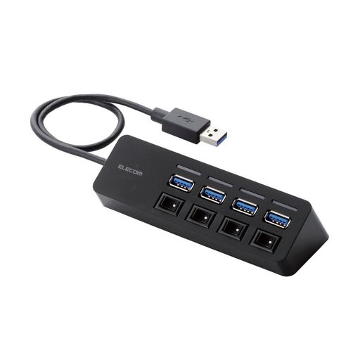 GR USB3.0 nu 4|[g oXp[ }Olbgt MACBOOK / SURFACE PRO / CHROMEBOOK m[gPC NINTENDO SWITCHΉ ubN U3H-S418BBK