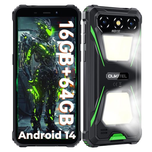 OUKITELG5SIMフリースマホ本体16GBRAM64GBROM1TB拡張可能6300mAhの大容量バッテリー900LMキャンプライトAndroid14防水防塵耐衝撃スマホ本体simフリー6インチHD+大画面13MP