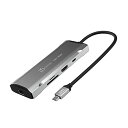 J5CREATE USB-C 9IN1 hbLOXe[V }`nu }`A_v^[ POWER DELIVERY 100W 4K60/1080P144HZy USB3.2 GEN2 TYPE-AX2 / TYPE-CX1 USB-C