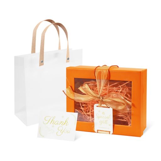 siawadekyギフトボックスおしゃれ透明窓付きラッピングボックス可愛いリボン装飾プレゼントボックス組み立て不要大容量パッキングボックス誕生日バレンタインデー記念日ギフト包装用手…