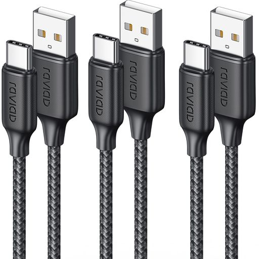 RAVIADUSBTypeC֥1m/3ܥåȡۥc֥3A®QuickCharge3.0бUSB2.0USB-...