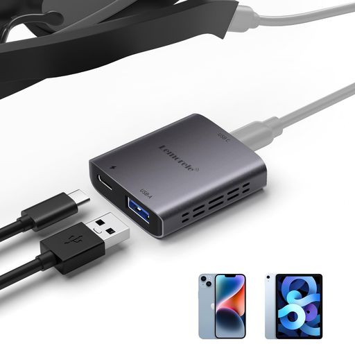LightningtoXREALOneスマートグラスiphone14以前対応変換アダプターLemorelexrealアクセサリーライトニングtoXreal/VITURE