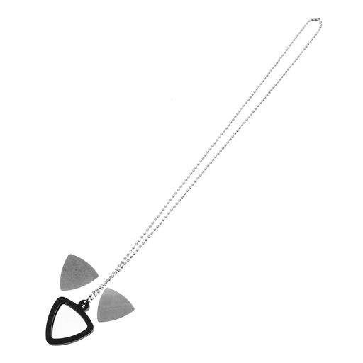 Frcolorギターピックネックレスメンズギターペンダント2個ステンレススチールセルロイドエレキギターベースウクレレギタリストピック収納ネックレス音楽楽器