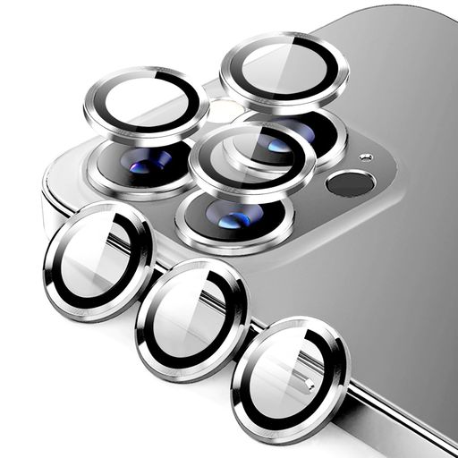 【6枚】BELIYOIPHONE15PRO/IPHONE15PROMAXカメラ保護ガイド枠付き日本9H硬度旭硝子素材カメラレンズを完全に保護します傷や汚れからレンズを守る高透過率防塵衝撃吸収落下防止防水(シルバー)
