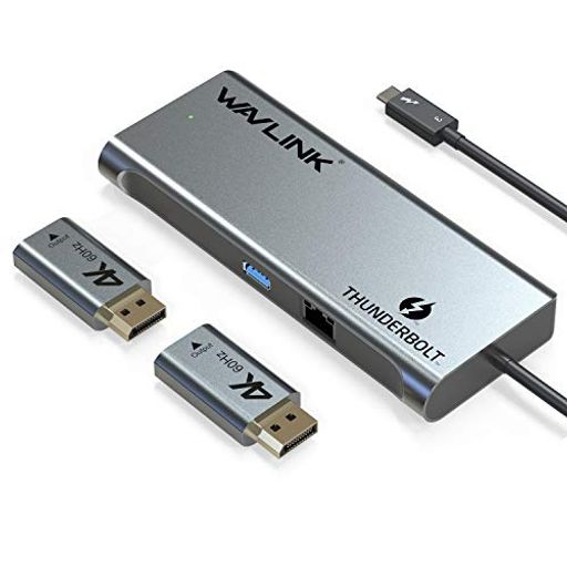 WAVLINK THUNDERBOLT 3 ɥå󥰥ơ/ ǥ奢ǥץ쥤4K@60HZ/󥰥5K@60HZ USB3.0ݡ/ ӥå/2XDPݡ/2XACTIVE DISPLAYPORT-HDMI2.0ץդ/