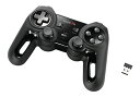 エレコム ワイヤレス ゲームパッド 13ボタン XINPUT 振動 連射 高耐久 ブラック JC-U4113SBK