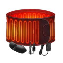 「70°C・63°C・56°Cヒーター」MACOLAUDER電熱腰ベルト腰あたためグッズ遠赤外線加熱電気腰パッド腹巻き腰用ウェストサポーター自宅オフィス車マジックテープ5タイプS/L/2XLブラック