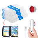 Vacbird旅行用圧縮袋12枚入衣類圧縮袋USB給電電動ポンプ付き衣類収納真空収納袋圧縮袋ポンプ吸引機真空スペース節約服圧縮袋旅行引越し出張整理海外/修学/家族旅行荷物便利グッズ40*40*4枚