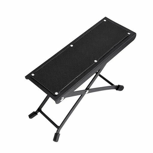 LIANHATAギターペダルギター足置き4段階高さ調整フットレスト折りたたみ式ギター用フットスツール足台高い安定性滑り止めゴムキャップ付き折りたたみ収納軽量コンパクト