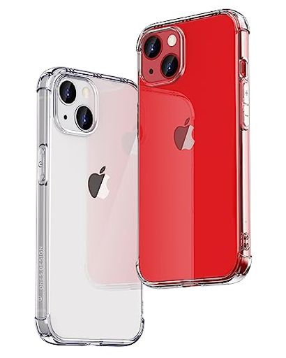 ONESiPhone15ケースHD全透明米軍MIL規格超耐衝撃『360°エアバッグ、半密閉音室』〔画面·レンズ保護、滑り止め、ストラップホール〕薄型Qi充電超軽量衝撃吸収HQ·TPUクリスタルクリア音楽カバー