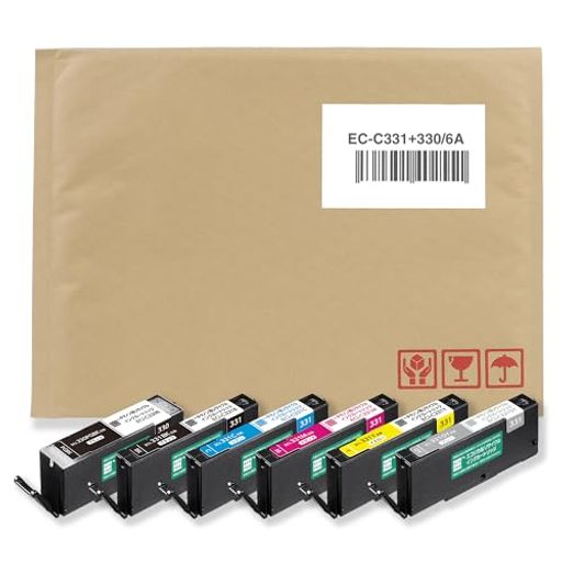 【エコリカ封筒パッケージ】エコリカ キヤノン BCI-330/BCI-331 BCI-331+330/6MP対応リサイクルインク 6色パック EC-C331+330/6A (ECI-C331-6P) 残量表示対応