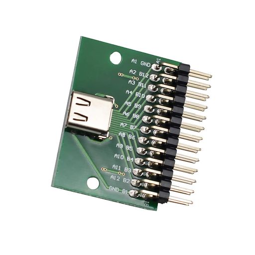 USB3.1TYPE-CテストボードPCBテストソケット付き|2.54MMピッチヘッダー|USB-Cマザーボード診断ツールエレクトロニクスエンジニア向け