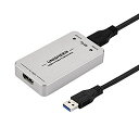 UNISHEEN USB 3.0 キャプチャ HDMI ビデオアダプターカード ブロードキャスト ライブストリームと記録 HDMI - USB 3.0 ドングル HD 1080P ライブストリーミングビデオゲームグラバーコンバータ…