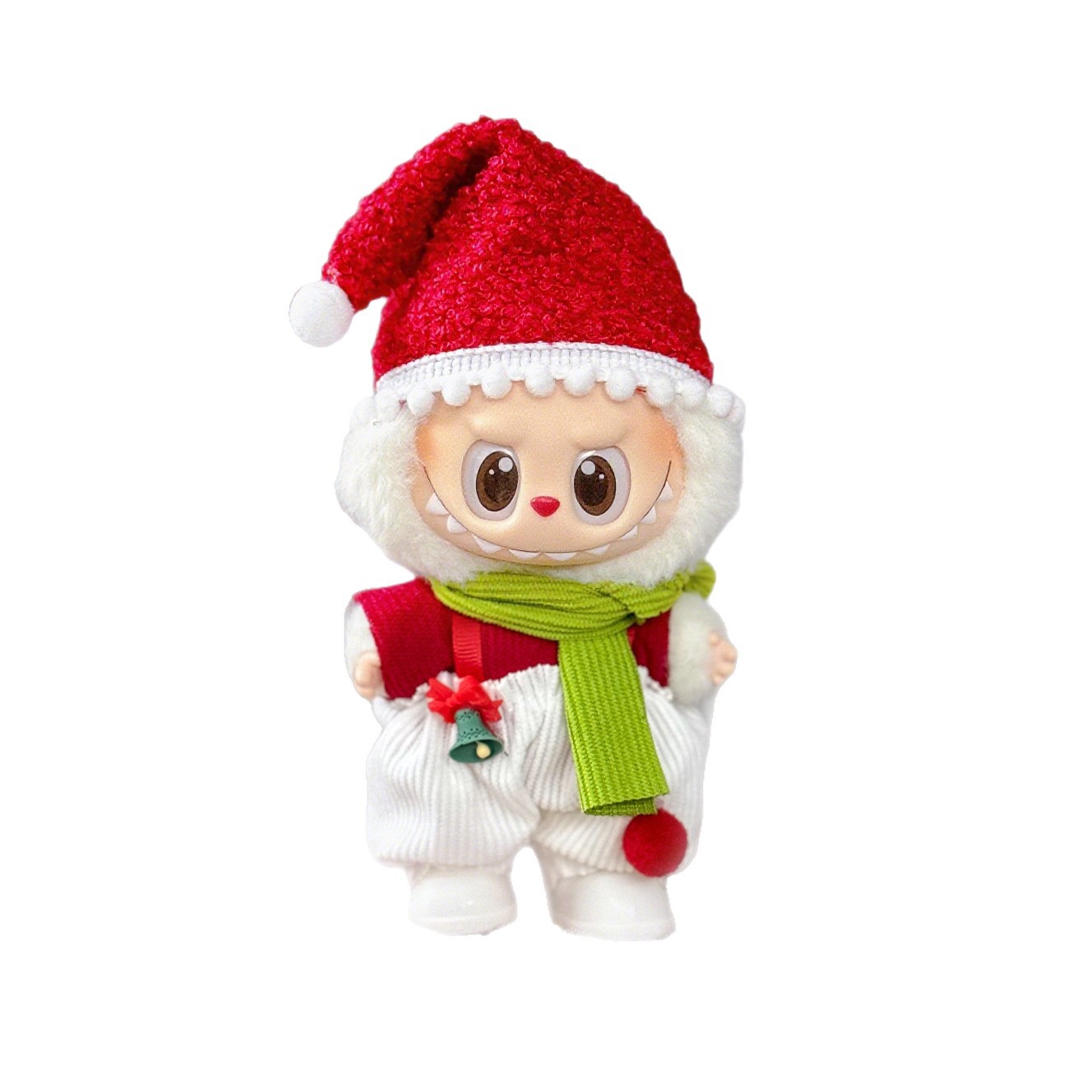 ラブブ 着せ替えドールセット ぬいぐるみ クリスマス限定 サンタ トナカイ コスチューム 冬服 ドールウェア 洋服セット 帽子 マフラー付き 可愛い おしゃれ ぬい撮り 推し活 SNS映え ギフト プレゼント 人気 新作 ふわふわ 癒し系 インテリア 飾り コレクション