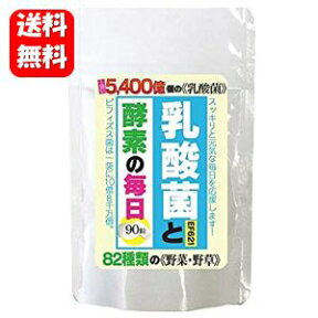 【送料無料】 乳酸菌と酵素の毎日 90粒入 5400億個の乳酸菌と82種類の酵素♪ 乳酸菌 サプリ 乳酸菌 サプリメント 乳酸菌革命 乳酸菌 タブレット 乳酸菌のちから 酵素 お試し