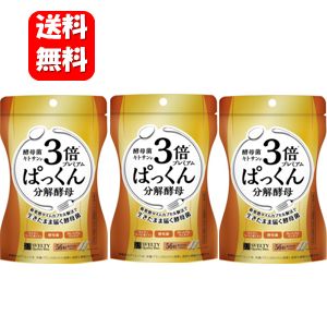 【送料無料】3倍ぱっくん分解酵母プレミアム 56粒入×3袋セ