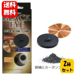 【送料無料】丸山式コイル ブラックアイ2個×2箱セット！！ 貼り替えシール計20枚付き【ポイント20倍】【一般医療機器…