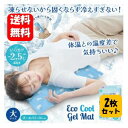 【送料無料】エコクールジェルマット 52cm×36cmサイズ ×2枚セット 敷くだけヒンヤリのクールジェルマット♪ 暑さ対策 グッズ 暑さ 対策 寝苦しい 夜 暑い 冷やす グッズ 冷感敷きパッド 冷感マット 冷感枕パット クールマット 熱中症対策グッズ 熱中症対策 冷却