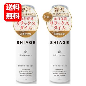 【送料無料】NEW SHIAGE 80g×2本セット 【メーカー正規品】頭皮保湿ケアにオススメの炭酸 ヘッドスパ♪ 炭酸 ヘッドス…