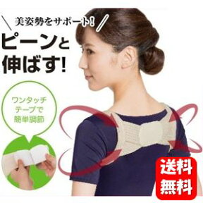 【送料無料】ピーンと背筋ベルト キレイな姿勢作りにオススメ♪ 背筋ベルト 男性 男性用 子供用 背筋 器具 ベルト ベルト グッズ 1000円 ぽっきり ポッキリ 姿勢矯正ベルト 背筋矯正ベルト 背筋サポーター 背筋矯正サポーター 猫背矯正ベルト