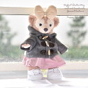 ダッフィー*シェリーメイコスチューム★Sサイズ43cm・グレーダッフル&スカート(ピンク)&シューズセット・coat191〈