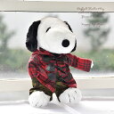 スヌーピーコスチューム★Sサイズ43cm・赤チェックダッフル&パンツcoat50-snoopy÷