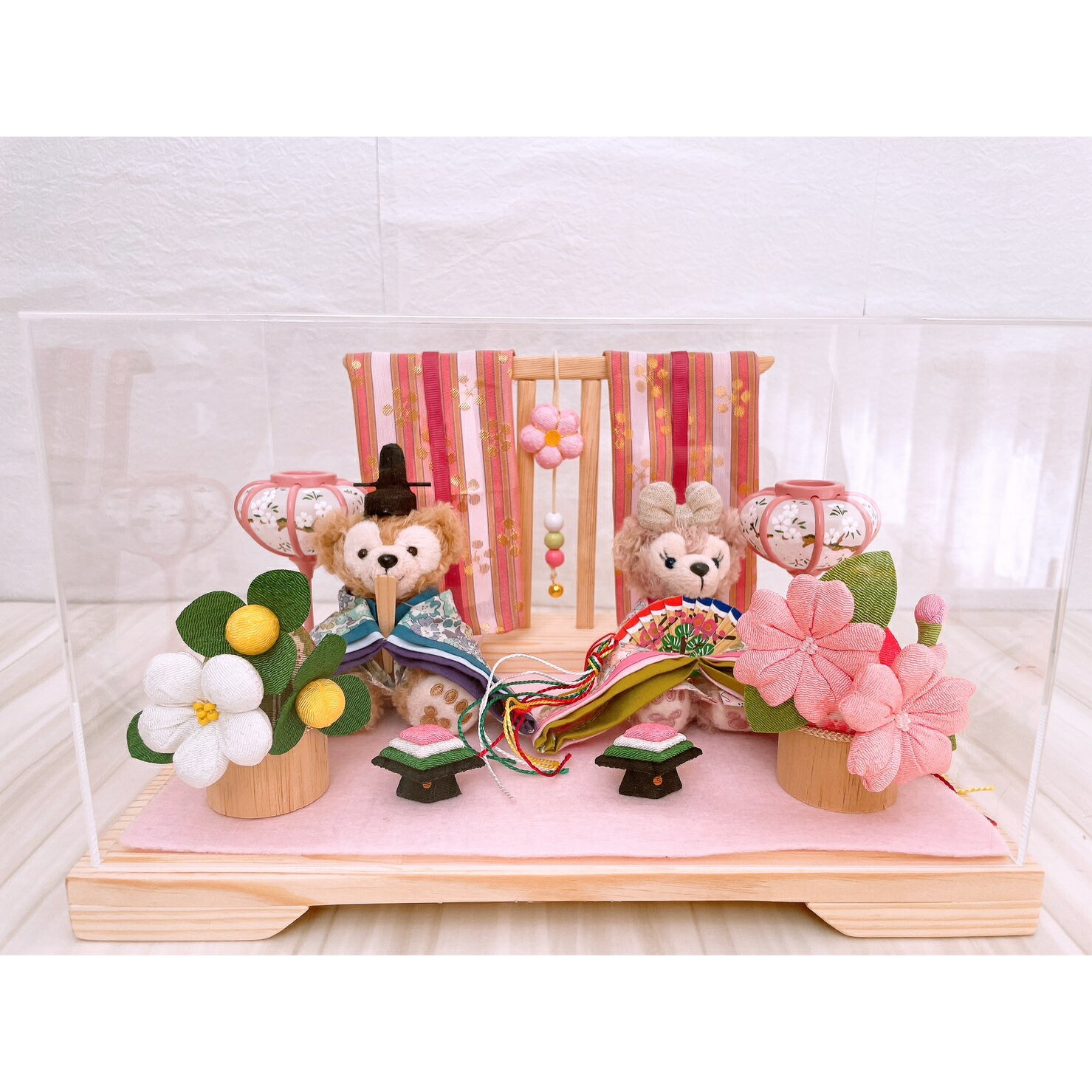 贈り物に♪雛人形 ひな人形 ひな祭り ケース入り リバテ ハンドメイド*hina-bonbori-22