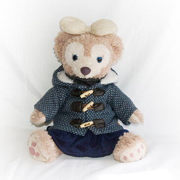 【ゆうパケットOK】ダッフィー シェリーメイ コスチューム Sサイズ 43cm ドットダッフルコート スカート インナーセット coat184 Duffy グッズ