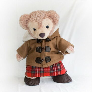 ダッフィー*シェリーメイコスチューム・Mサイズduffy★ふわふわダッフルコート＆スカート・お靴セット*coat51-m【洋服】＾]