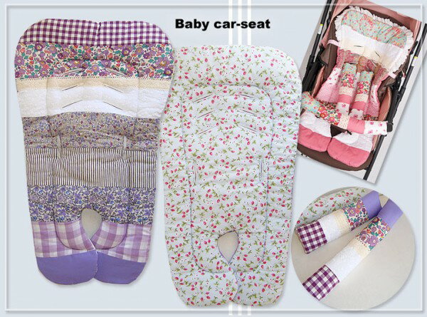 出産祝いに!ハンドメイド*リバティ*リバーシブルベビーカーシートフルセット【ベビー】*sheet2