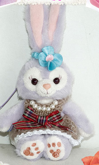 【ぬいぐるみセット】限定1！ダッフィー・シェリーメイのお友達!ぬいぐるみ*ステラ・ルー・ストラップサイズぬいぐるみとお洋服セット・*stella-knit-dollset±