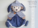 ダッフィー*シェリーメイコスチューム★ハンドメイド・Sサイズ43cm★小花柄・女の子用・um14〈