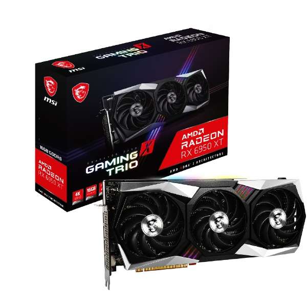 【LINEお友達登録で300円OFFクーポン】☆ MSI Radeon RX 6950 XT GAMING X TRIO 16G グラフィックスボード VD8091 送料無料 更に割引クーポン あす楽【クリアランス】